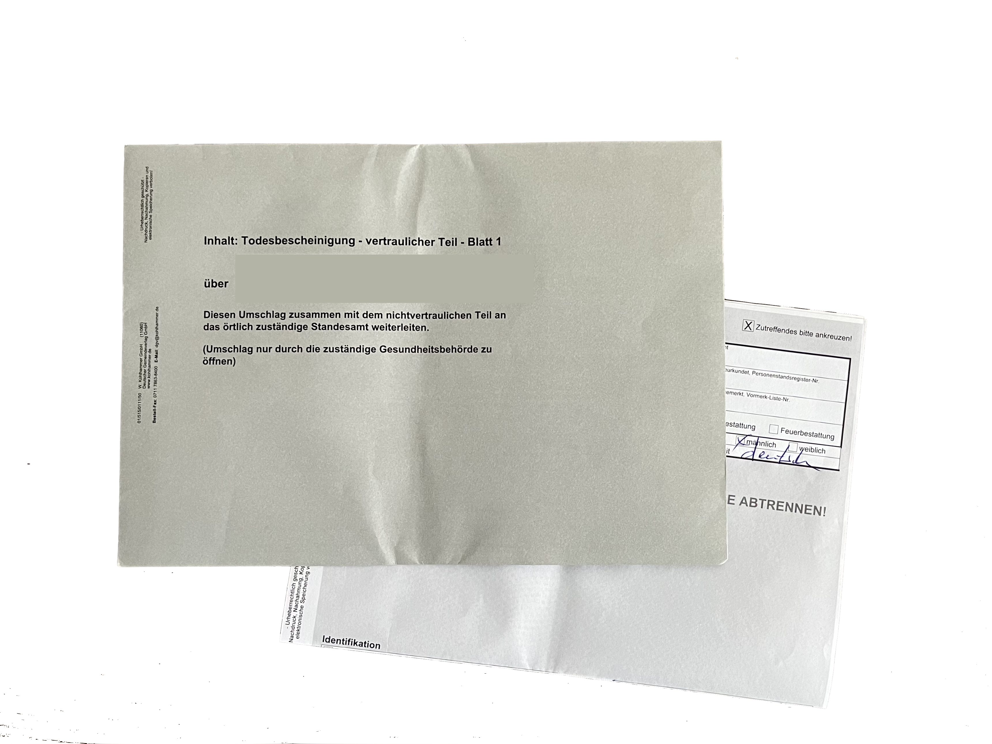 Todesbescheinigung